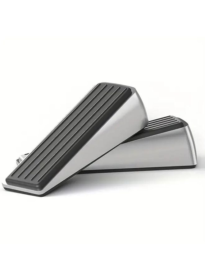 LSG Model Heavy Duty Alloy Door Stops No Drill Anti Slip Anti Collision Limiters Under Door Mounting - Image 1